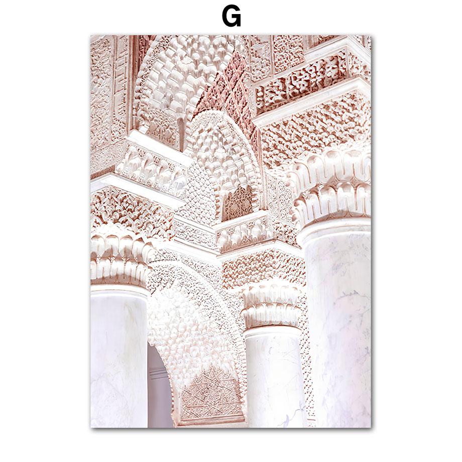 Pink Street View Flower Retro Car Bike Fashion Wall Art Nordic Posters Canvas PaintingAnd Prints Pictures For Living Room Decor