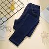 Plus Size Women's Elastic Waist Jeans Spring Autumn Slim Stretch Pencil Jeans Casual Female Boyfriend Denim Trouser