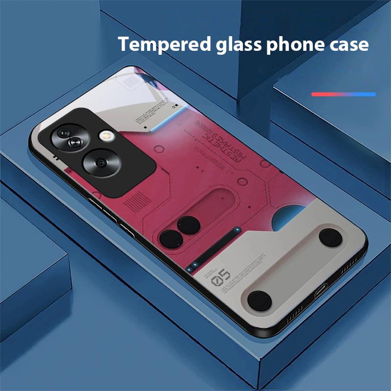 

Встроенный в машину для Oppo A79 5G 58 78 74 60 4G Reno 11F Realme GT 6 11 Note 50 10 C55 X2 Закаленное стекло Черный чехол для телефона For OPPO A60 4G