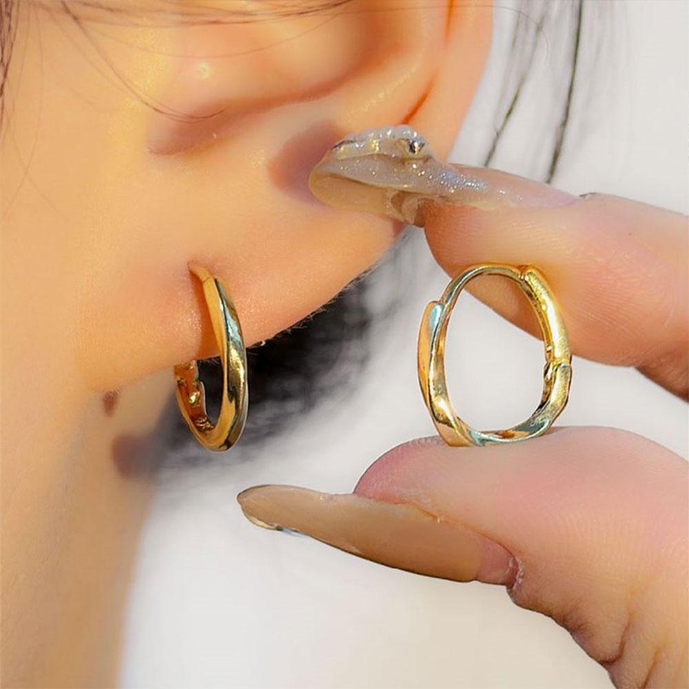 Shiny Micro-inlaid Rhinestone Earrings for Women Zircon Earrings Geometric Cross Stud Earring Daily Life Earwear  Gift