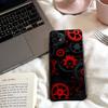 Chromatic Gear Pattern Phone Case For Samsung S25,24,23,22,30,21,10,9,Ultra,Plus,Lite,FE,4,5 G Soft Black Case