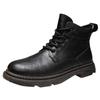British Style Retro Martin Boots Fleece Thickened Warm Youth Tide Tooling Short Boots Men'S Shoes