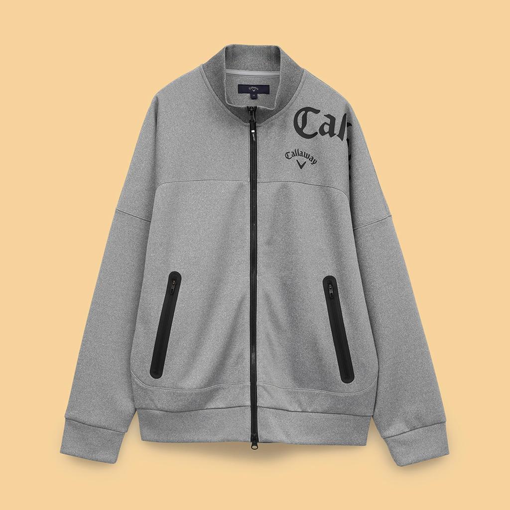 Full Zip Sweatshirt Golf C25117100 L [Callaway] Men's (Double Knit) / / 1021_Gray