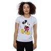 Disney Womens/Ladies Mickey Mouse Classic Kick Cotton T-Shirt