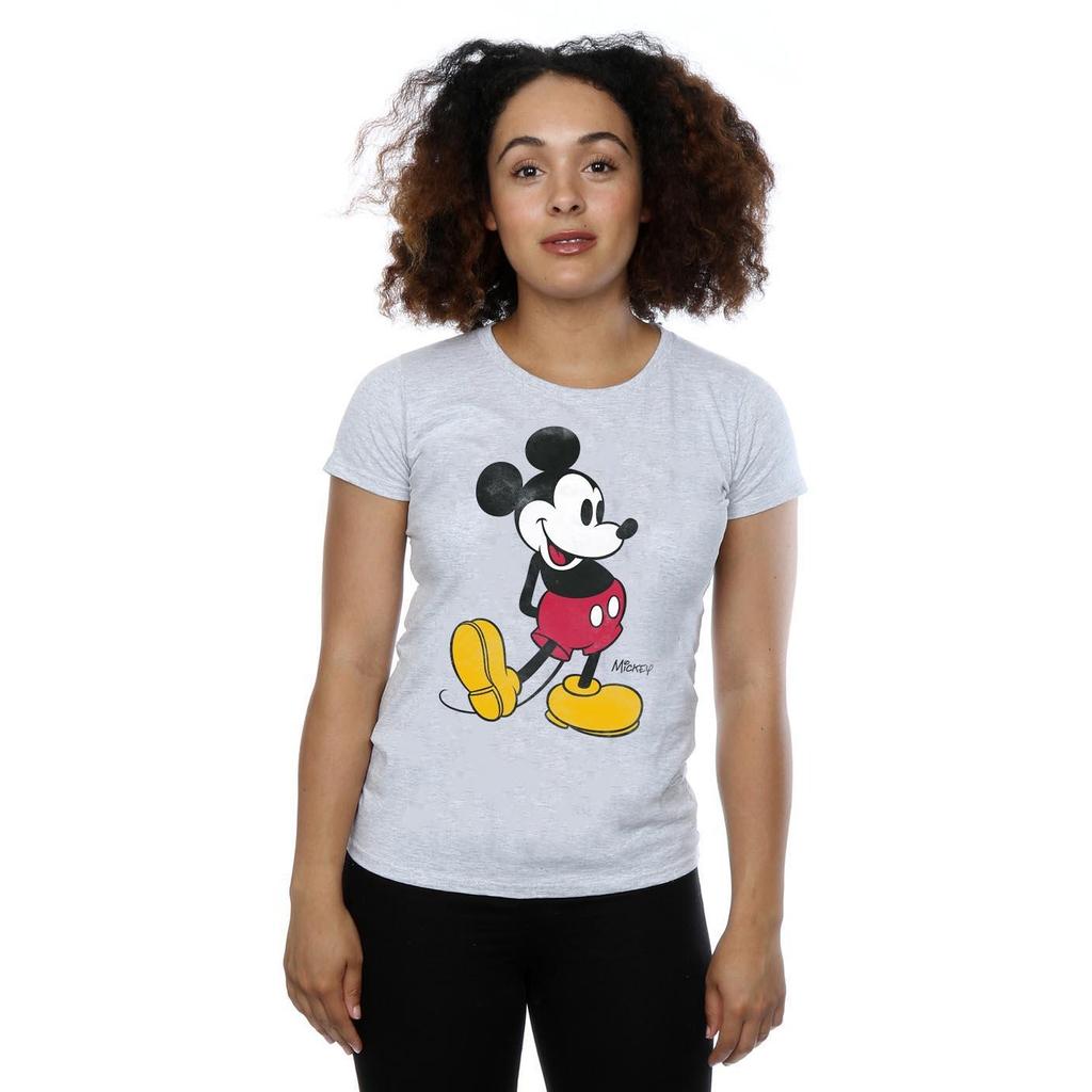 Disney Womens/Ladies Mickey Mouse Classic Kick Cotton T-Shirt