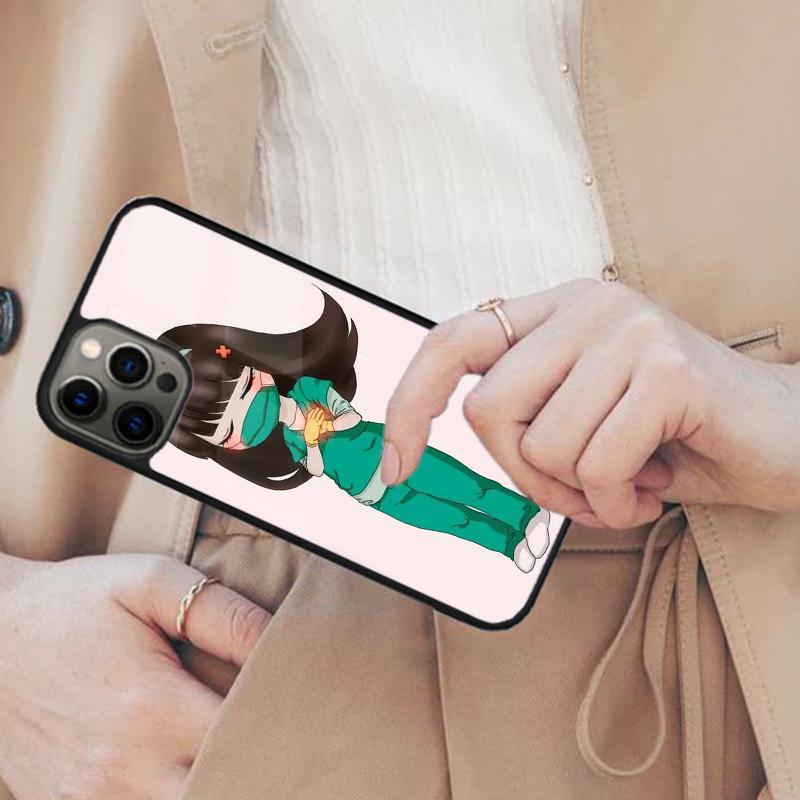

Cute Doctor Illustration Hand DrawnStyle Magnetic Phone Case For iPhone 17 Air 16 14 13 12 Pro Max 15 Plus MagSafe Cover iPhone 13mini