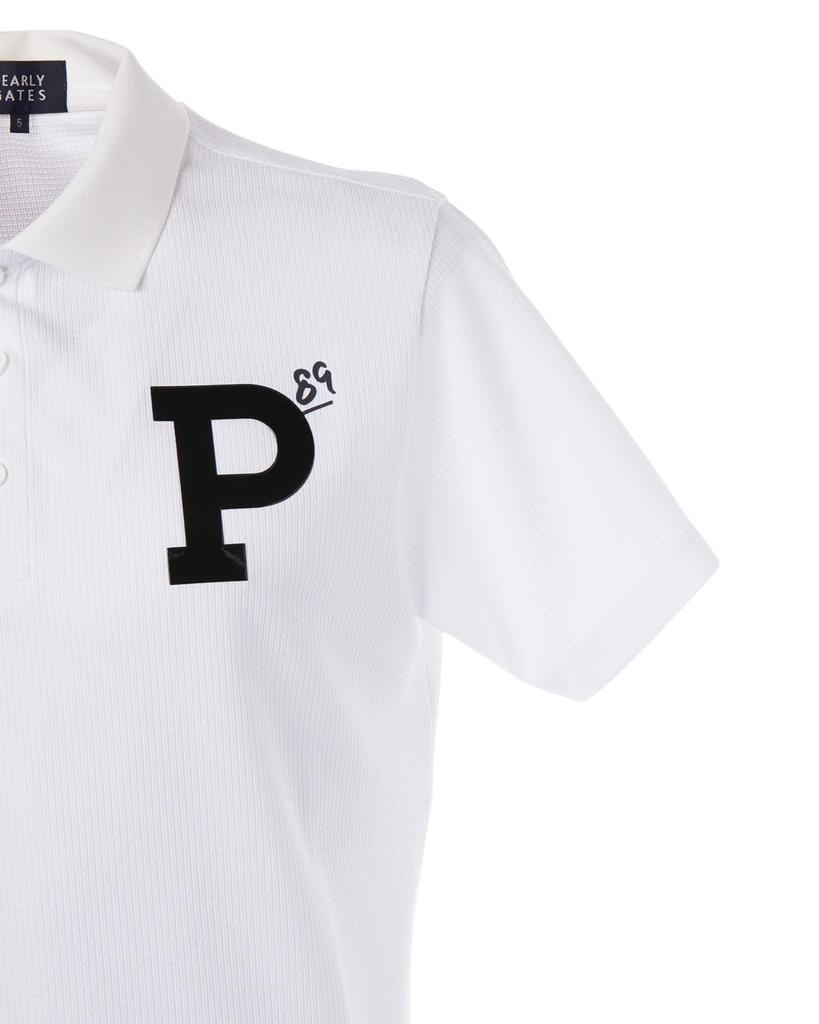 PEARLY GATES Short Sleeve Polo Shirt Mesh Golf 5 Men's (Waffle Stretch) / / 053-5160513 030_White [L]