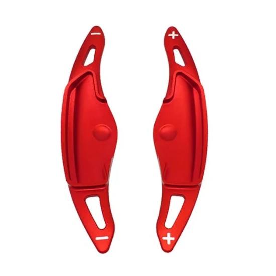2PCS Aluminum Alloy Real Carbon Fiber Steering Wheel Shifter Paddle Cover Trim For Genesis G70 -2026 Car Supplies