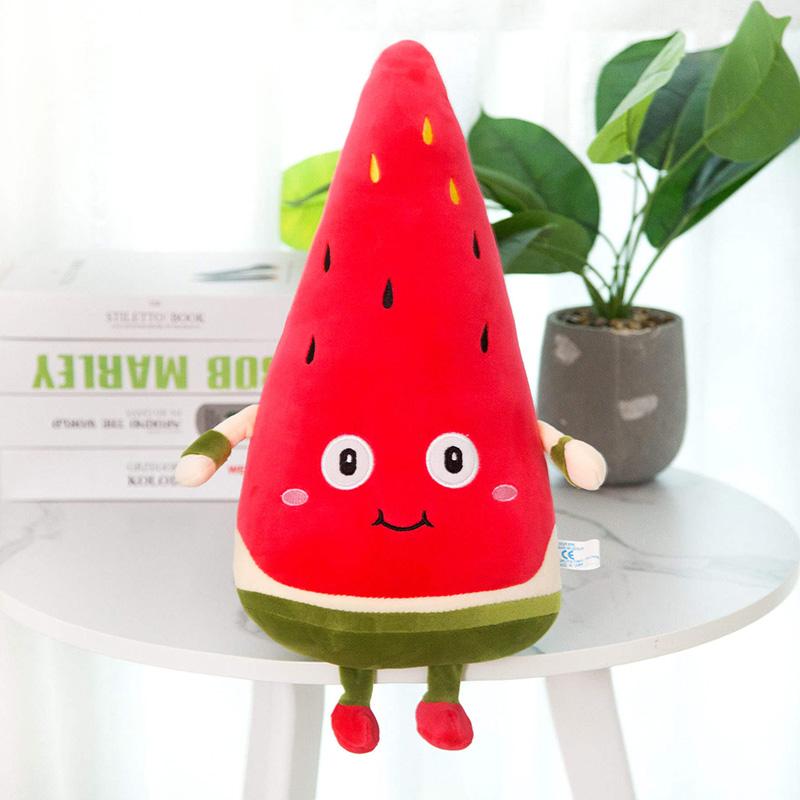Wassermelone Erdbeere Birne Plüschtiere Kawaii Cartoon Niedliche Frucht Stoffpuppe Weiches Kissen für Jungen Mädchen Kinder S