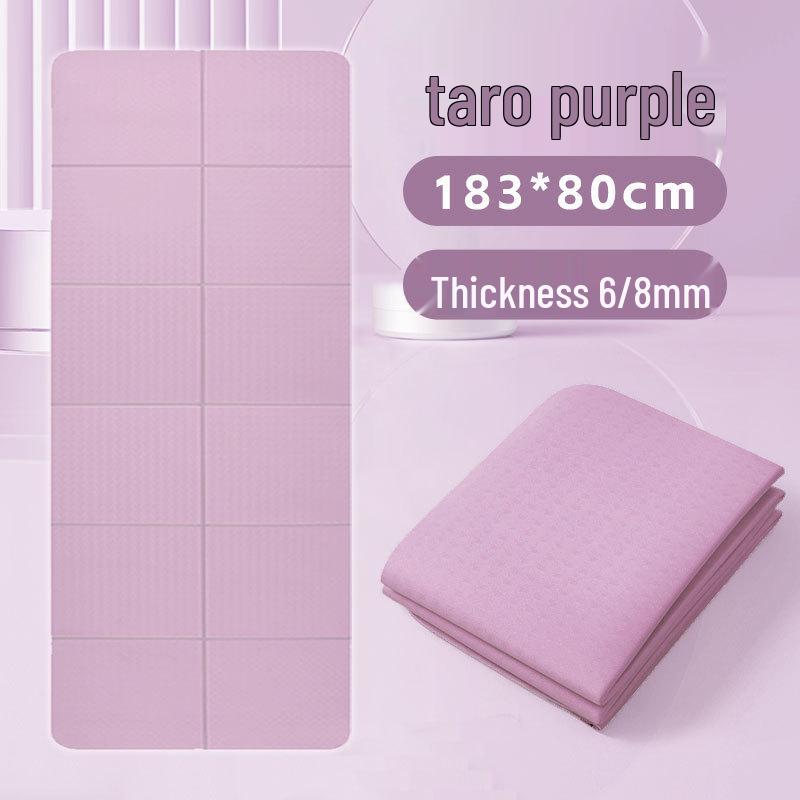 Foldable Non-Slip Yoga & Fitness Mat for Exercise, Gym, and Student Naps