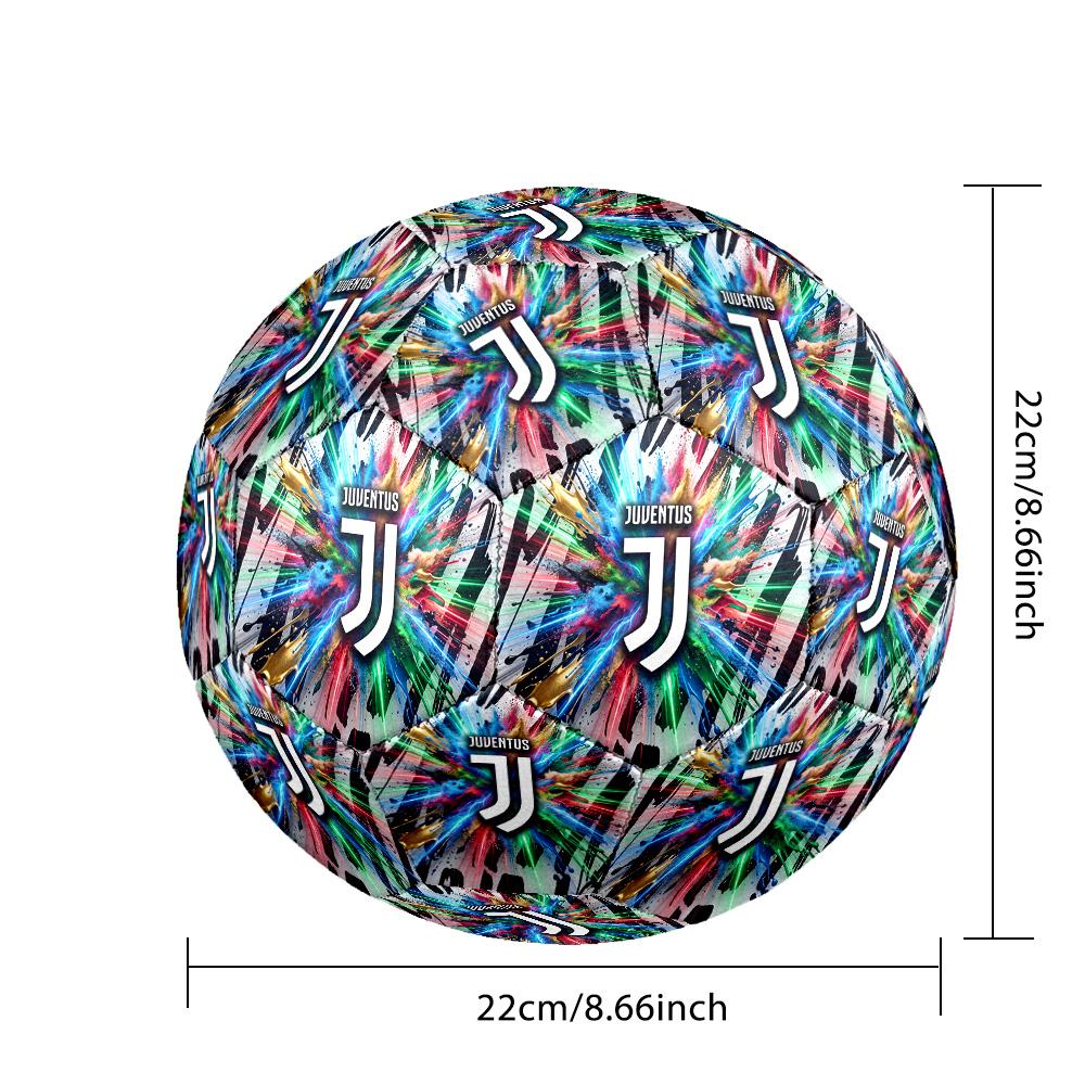 Pallone da calcio a tema Juventus FC Taglia 5 Pallone da calcio Tocco Morbido Pallone da calcio Professionale per Allenamento per Sport all'Aperto