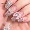 10 ks DIY dekorace na nehty 3D umělý křišťál srdce na růžové mašličce Kamínky na nehty kamínky na telefon Pouzdro na telefon Dekorace Příslušenství Potřeby na manikúru