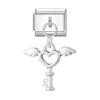 Fashion Heart Lips Bow Knot Feet Fishbone Pendant Italian Charm Link Fit 9mm Stainless Steel Bracelet DIY Making Men Women Gifts