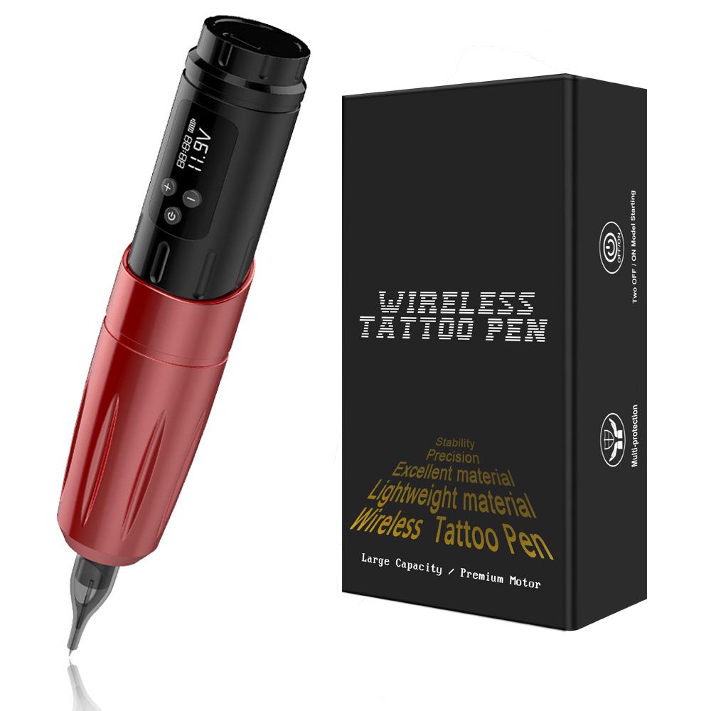 

Профессиональный беспроводной набор для тату-машинки с дисплеем и ручкой-аккумулятором для контуринга и растушевки