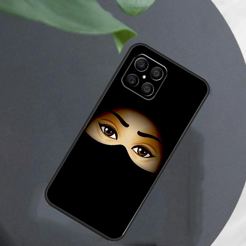 Muslim Islamic Arabic Hijab Girl For Honor Magic 8 7 5 6 Pro Case For Honor 200 400 Lite 50 70 90 X8c X8b X9a X9b X9c X9d Win