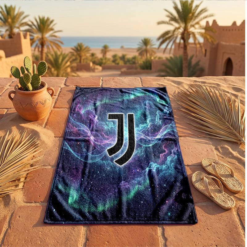 Juventus FC Potisk Mikrovláknový Plážový Ručník Rychleschnoucí Absorpční Velký Ručník Na Pláž Plavání Cestování