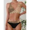 Nouveau bikini imprimé fendu grande taille maillot de bain de sport pour femme femmes