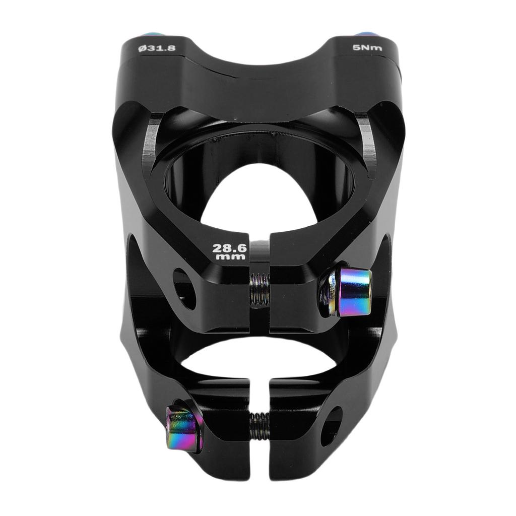 31.8x35mm Bike Stem Aluminum Alloy CNC Mountain Bike Short Handlebar Stem for DIY Mountain Cycling Black