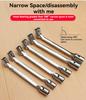 8-23MM Metric Double End Pipe Socket Wrench Car Repair Tool12 Point PT Swivel Head CRV Steel Tool Set Wrenchs Car Tool Set