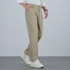 Cotton casual pants men's summer thin cotton elastic men's pants 2026 new model machine washable, no ironing, easy to maintain trousers
