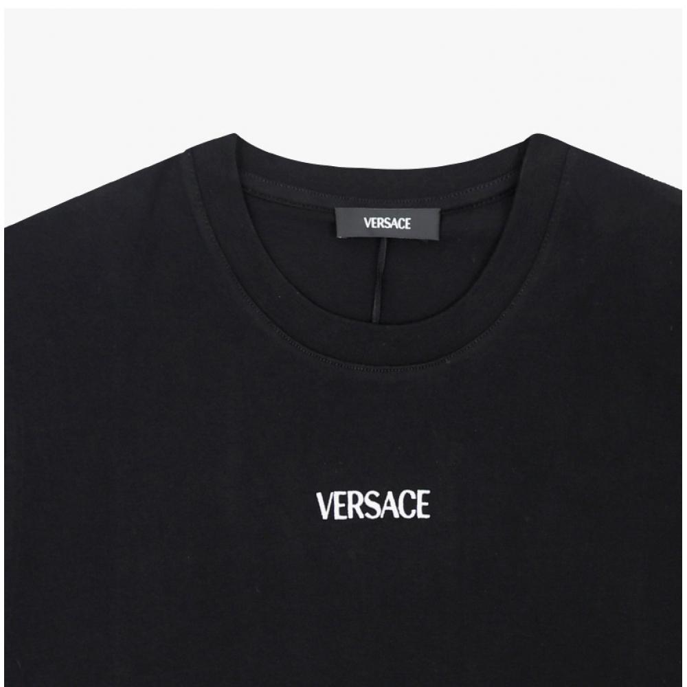 Versace Men S Logo Embroidery T ShirT 1013944 1a16455 1b000