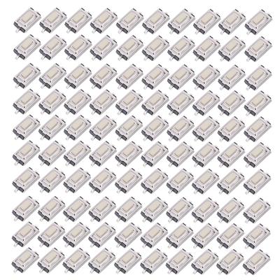 100 szt. Chwilowy przełącznik dotykowy Wysoka czułość Szybka reakcja SMD 3 x 6 x 2,5 mm