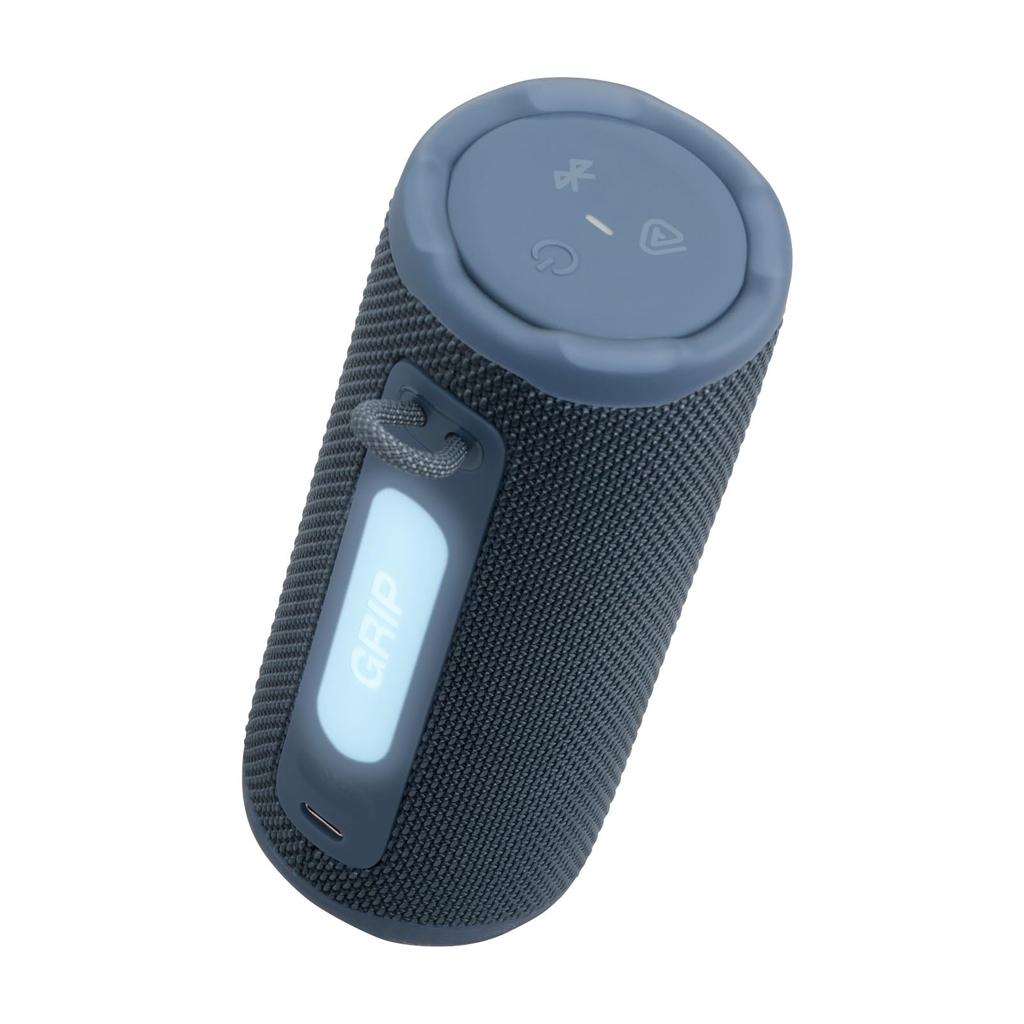 JBL Grip Portable Bluetooth Speaker IP68 Dustproof Waterproof Ambient Light USB-C Aura Cast Multi-Speaker Connection Blue