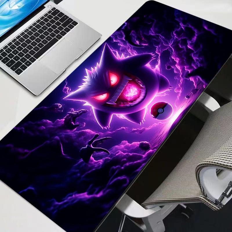Mouse Pad Anime Gamer Large XXL Tablet Varmilo Keyboard Carpet Kawaii Gaming Gengar Pokemon Pikachu Accessories Mousepad