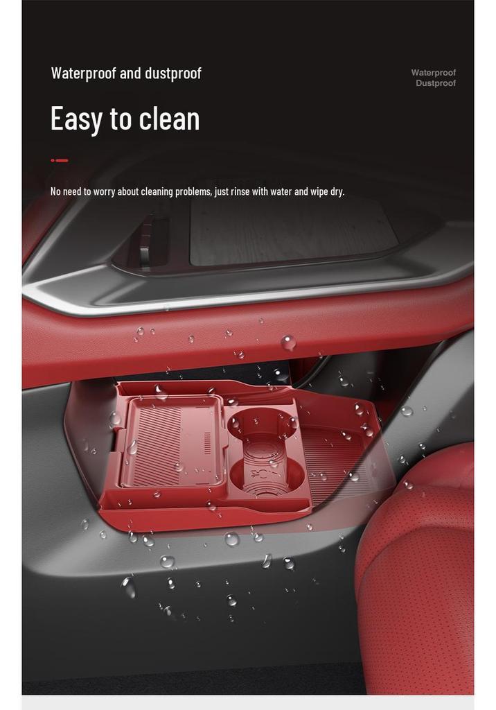 Zeekr 8X Center Console Storage Box: Fits 26 Models, Multifunctional Glasses & Accessories Organizer.