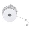 1 Roll Prl Bds Chain Artificial Prl Strand Trim String for Flower Wrth Wedding Bouquet Party Decoration
