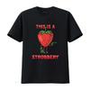 This Is a Strobbery Strawberry Robber Funny Pun T Shirt S for Her Cute Silly Vintage Washed Soft Unisex Slightly Homme
