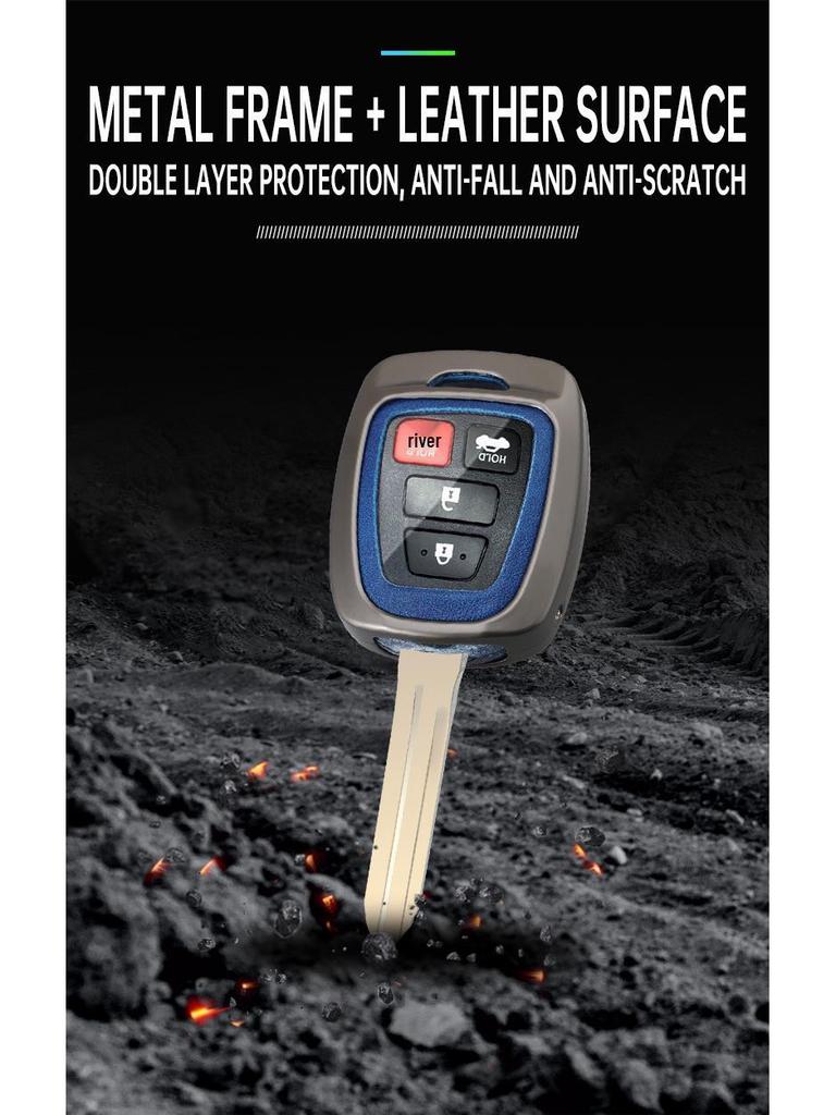 Key Cover Shell for Toyota FJ Cruiser, RAV4, Prado, and Land Cruiser