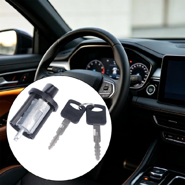 High Grade Engine Lock Core Replacement Package Contains 2 Keys For Numerous Vehicles
