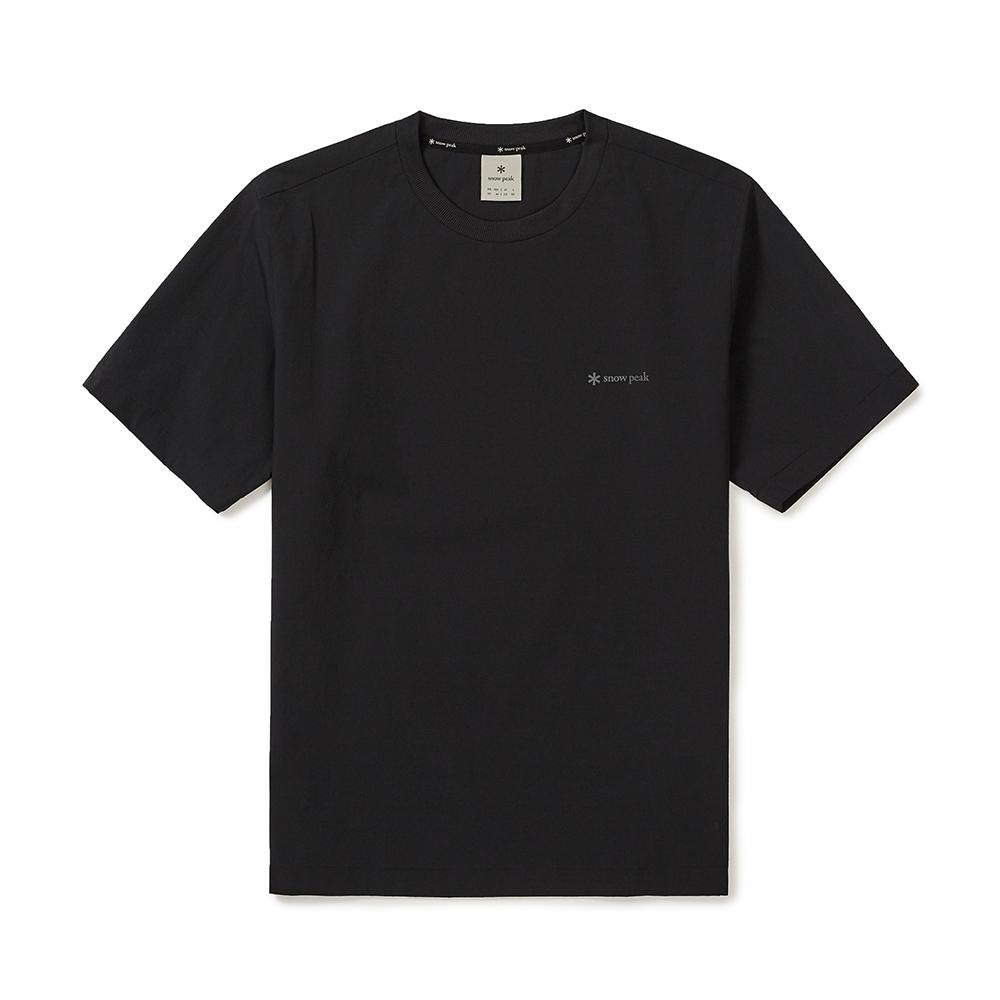SNOWPEAK Syn-Tech Basic Short Sleeve T-Shirt Black (S25MUSTS31)