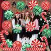 Christmas Candy Balloons Kit Cane Swirl Candy Foil Balloons Red Green Mylar Sweet Candies Balloons for Christmas Birthday