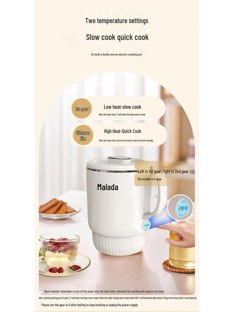 Wanlida Portable Foldable Stainless Steel Electric Travel Kettle 