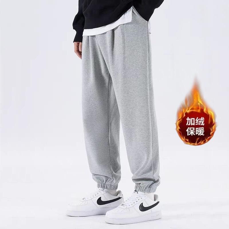 New casual sports pants men's summer tied feet nine-point trousers student trousers casual trousers