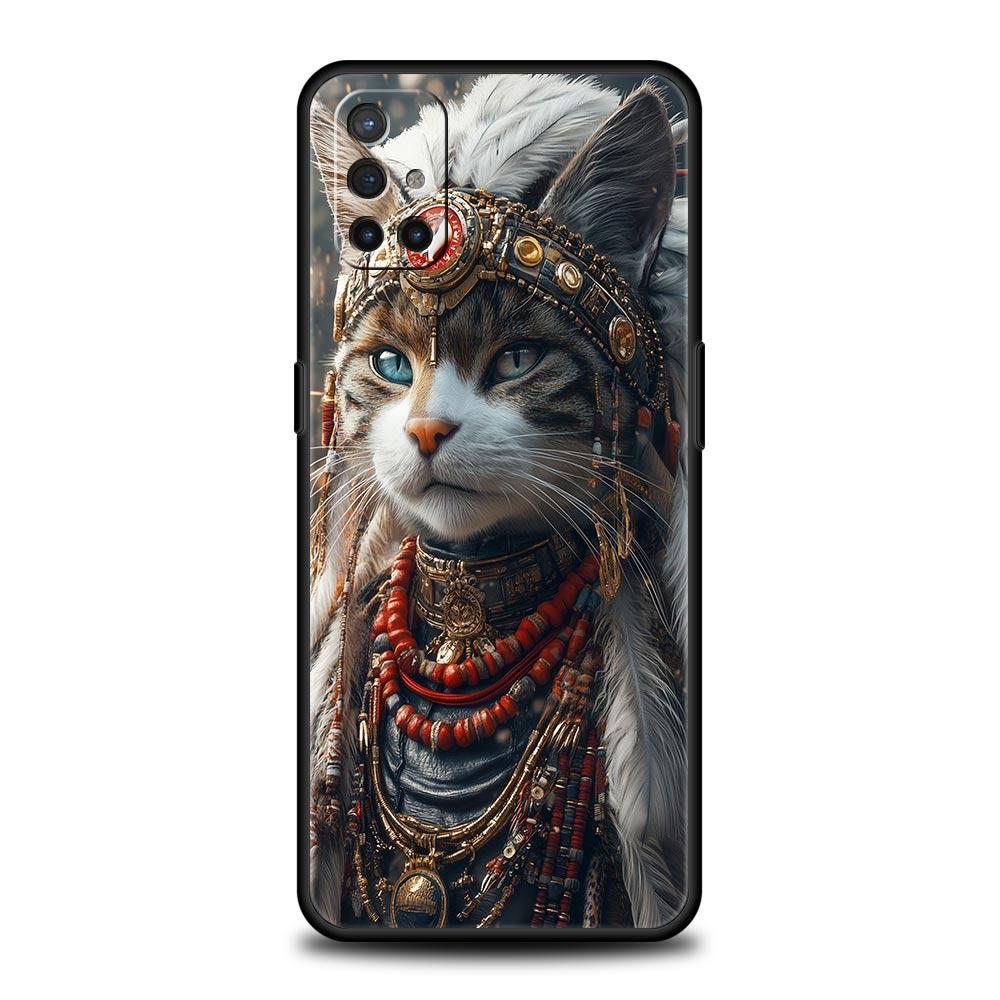 

Phone Case For Oneplus 13R 12R 10R 13 12 11 10T Nord N100 N10 Z N30 CE 3 2 2T Pro Lite 5G Soft TPU Cover Animal Cat Tattoo Capas OnePlus 9 Pro