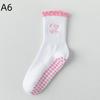 Cotton Breathable Mid-Calf Yoga Socks Anti-Slip Sports Socks Pilates Socks Dance Fitness Training Socks