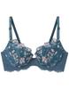Natural Cups That Do Not Float Easily Bra JB2236 GR D65 [Unnanacool] Bra, Fit, [Accent Flower] Women's