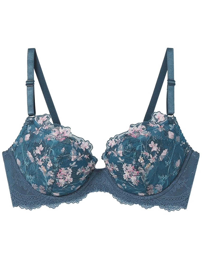 

натуральные чашки, которые не всплывают легко Бюстгальтер JB2236 GR D65 [Unnanacool] Бюстгальтер, посадка, [Акцентный цветок] Женский