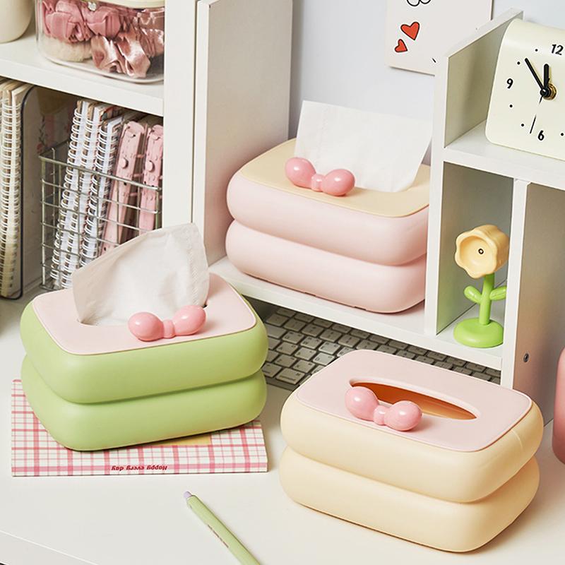 Color Tissue Box Organiser Desk Tissue Box Napkin Holder Portable Girl Wall Mounted Tissue Box With Lid Holder Living Room