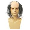 Props Funny Bald Wig Curly Halloween Balding Wig April Fool's Day Old Man Bald Wig  Masquerade Show