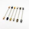 30Pcs Stylish Rod Pendants Metal Jewelry Supplies Jewelry Craft Metal Stick Pendants for Custom Necklaces and Earrings