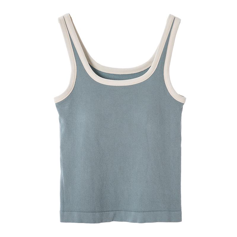 

Женская антибактериальная майка Baishiwang с внутренней накладкой на грудь — облегающая посадка, высокая эластичность One Size