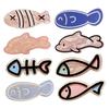 4Pcs Girl Hairpin Macaron Color Ocean Fish Shape Acrylic Hair Clips Smooth Rounded Edges Daily Styling Hair Accessory
