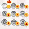 Metal Pastry Cookie Cutter Set Mini Christmas Sandwich Biscuit Baking Molds Xmas Tree Snowflake Gingerbread Shape Cakes Decor
