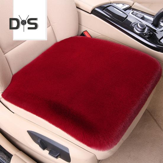 Thickened Plush Car Seat Cushion Set Anti-Slip Design Moisture-Wicking Easy Installation Soft Fluffy Front Back Seat Covers