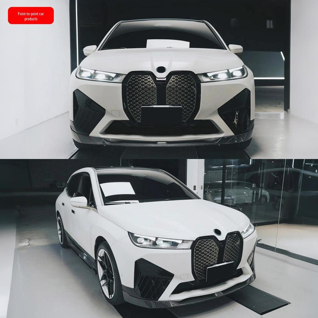 BMW IX Carbon Fiber Body Kit: FD Style Front Lip, Side Skirts, Rear Lip, Rear Bumper Corners, Roof Spoiler.
