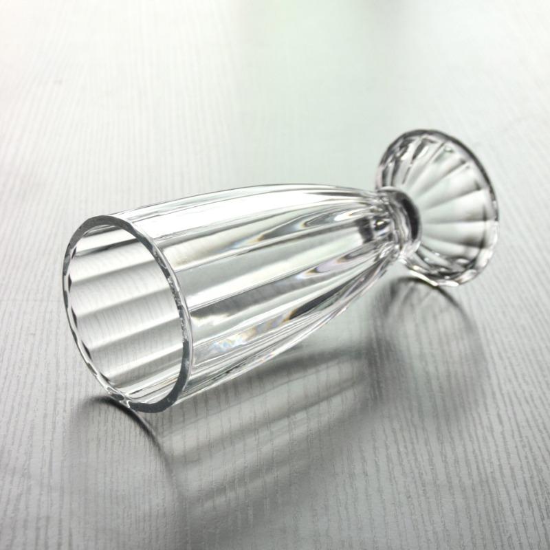 Szklane Naczynia do Napojów Kieliszki do Koktajli Filiżanki Kielich Deserowy Kubek do Smoothie Personalizowana Miseczka do Lodów Pionowo Paskowany Kubek do Soku Kawy